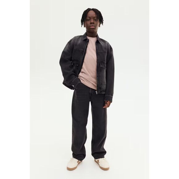 H&M Other - H&M Black Tapered Cotton-Blend Jeans Size 10